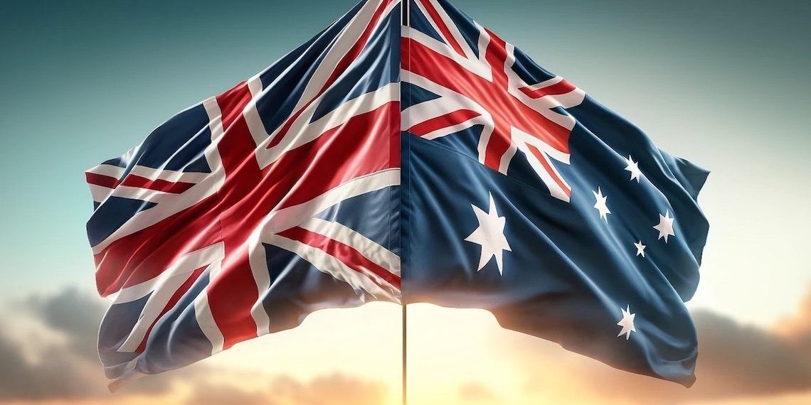 UK Australia Flags